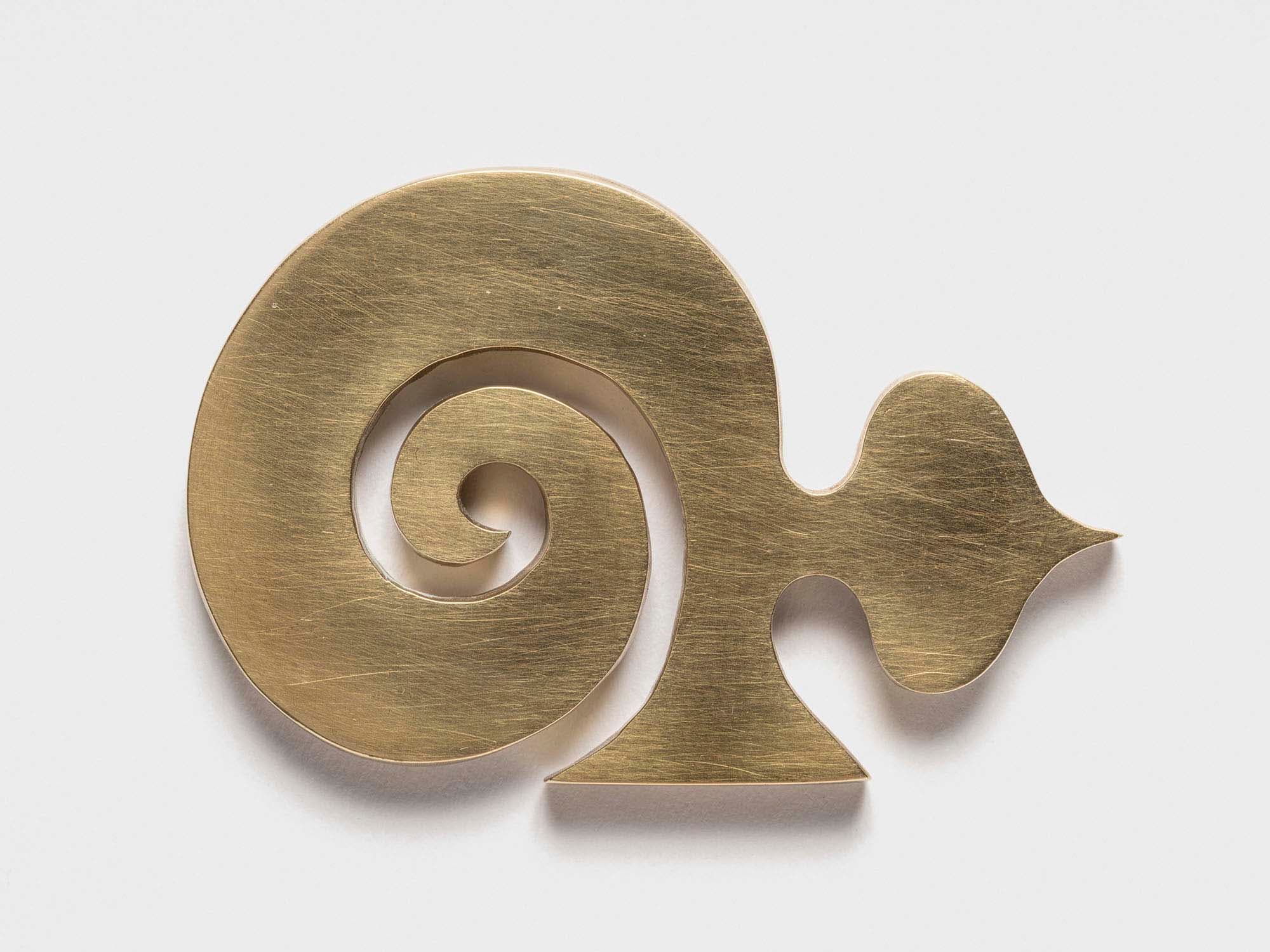 Brass #57, 1979, Hand-cut brass, H. 3 in. (7.6 cm)
– The Richard Pousette-Dart Foundation