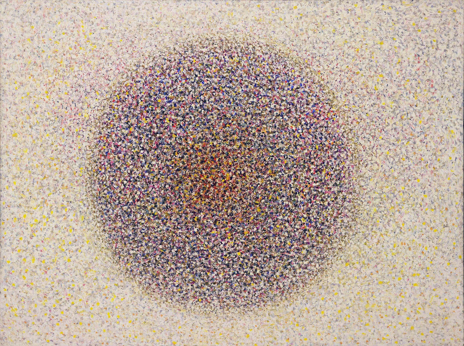 Radiance
1962–63
Oil and metallic paint on canvas
72 3/16 x 96 5/16 in. (183.3 x 244.4 cm)
The Museum of Modern Art, New York, Gift of Susan Morse Hilles
 – The Richard Pousette-Dart Foundation