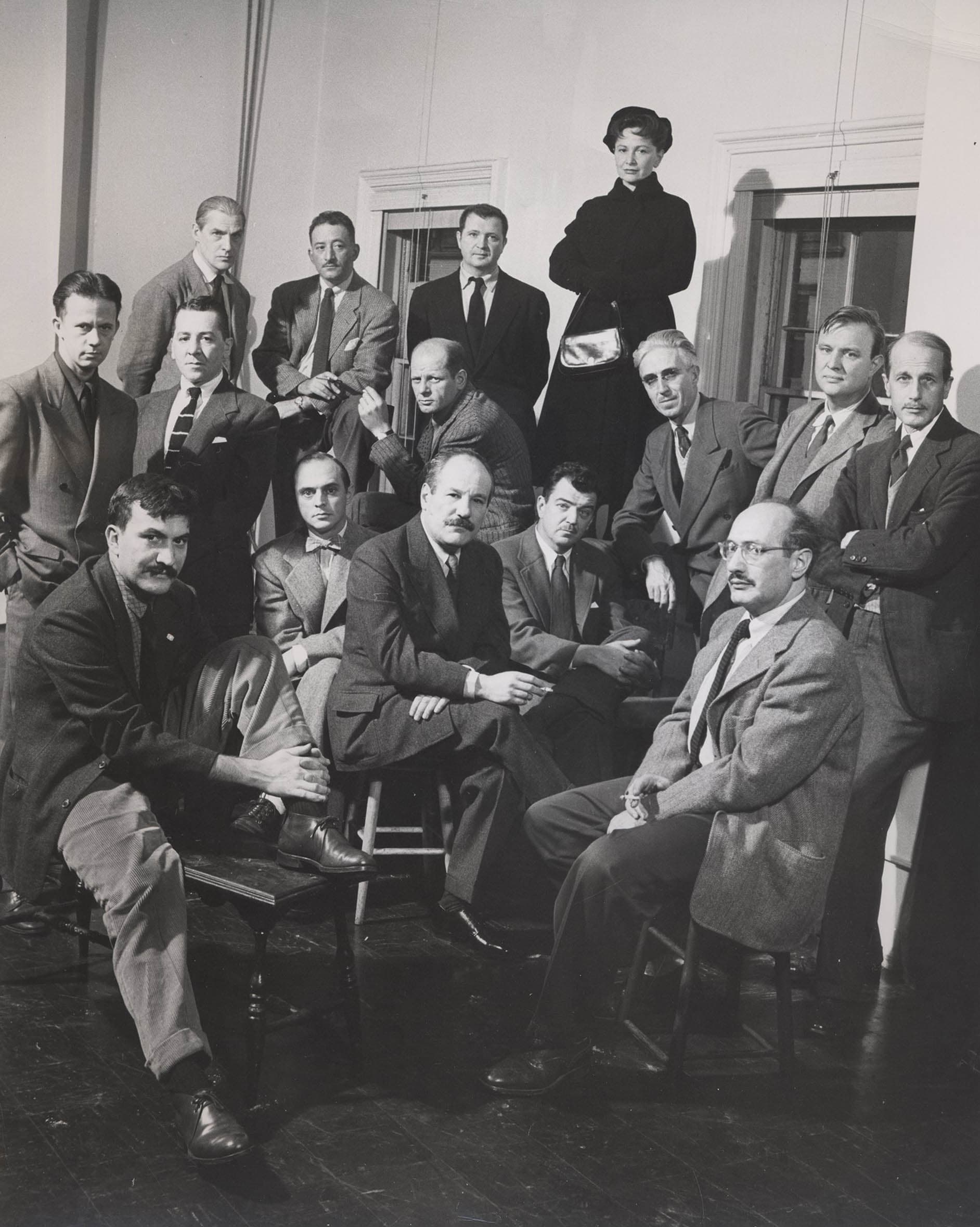 _The Irascibles_, photograph by Nina Leen, 1950
– The Richard Pousette-Dart Foundation