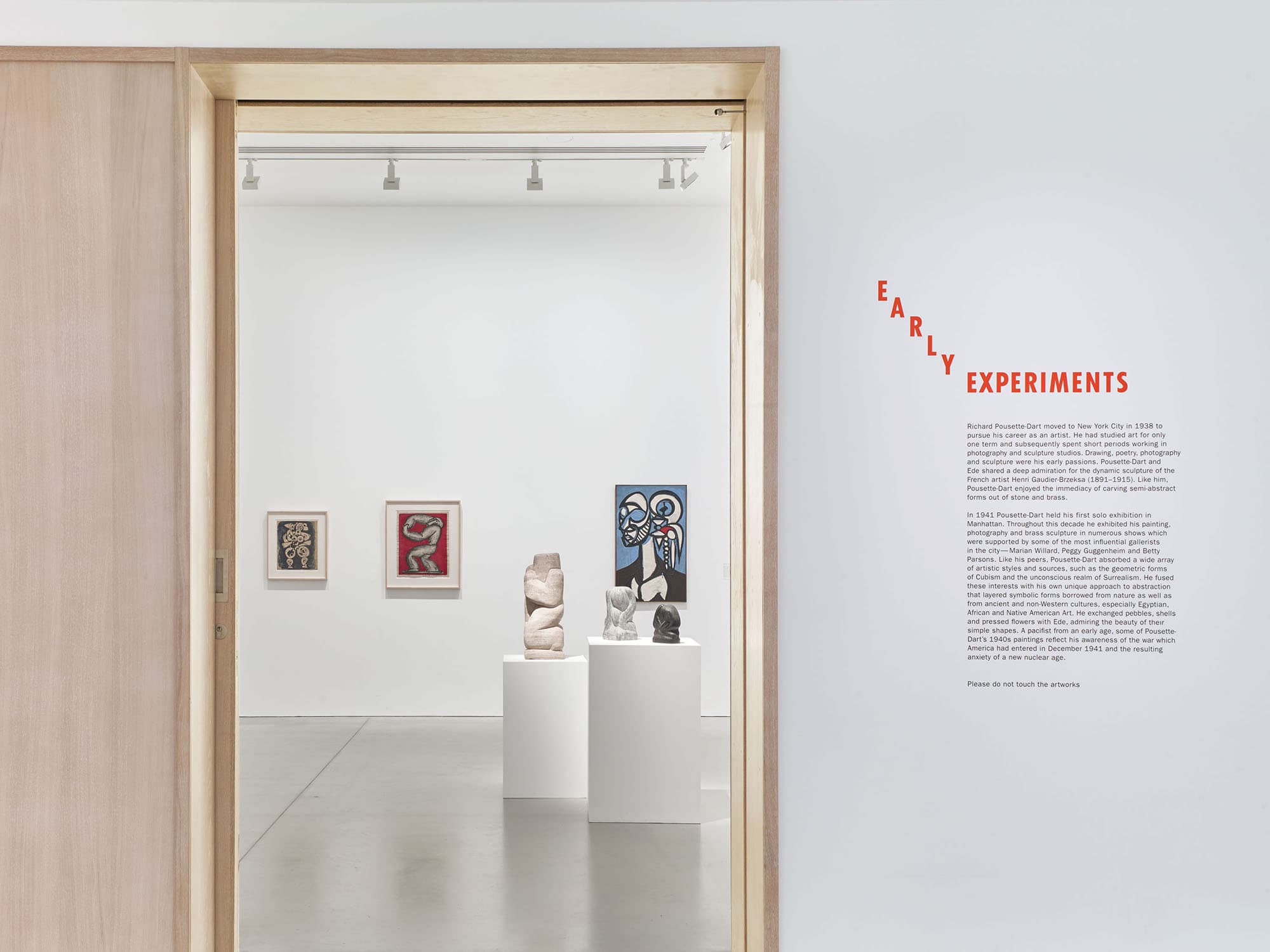 Installation view, Richard Pousette-Dart: Beginnings, Kettle's Yard, University of Cambridge, United Kingdom, 2018. – The Richard Pousette-Dart Foundation