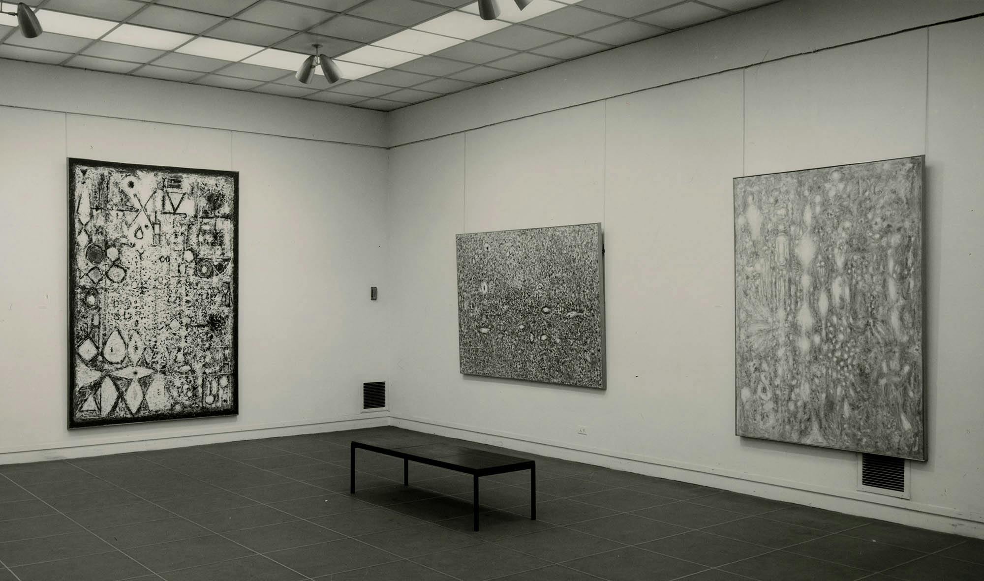 Installation view, Richard Pousette-Dart, Whitney Museum of American Art, New York, NY, 1963. – The Richard Pousette-Dart Foundation