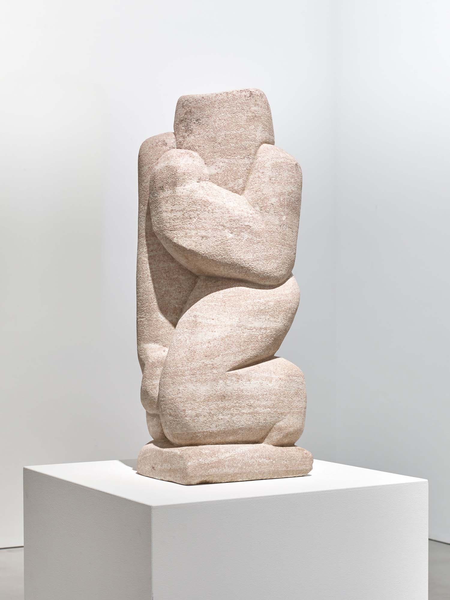 Tennessee Marble
1937
Marble Tennessee marble
Hand carved
25 1/4 x 9 7/8 x 9 in. (64.1 x 25.1 x 22.9 cm)
Base: 9 x 9 in. (22.9 x 22.9 cm)
– The Richard Pousette-Dart Foundation