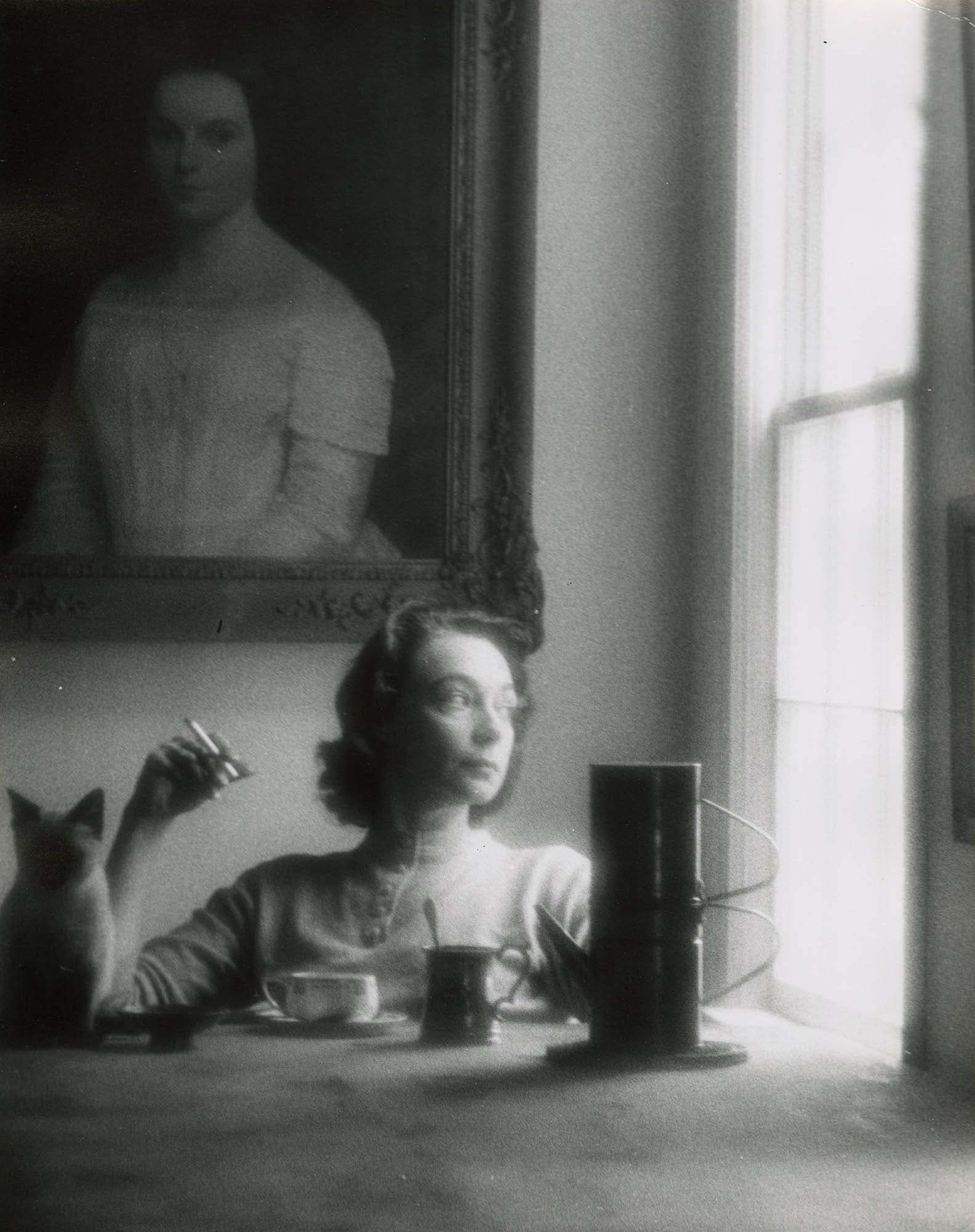 Lois Long de Antonio
c. 1955
Gelatin silver print
13 7/8 x 11 in. (35.2 x 28 cm)
– The Richard Pousette-Dart Foundation