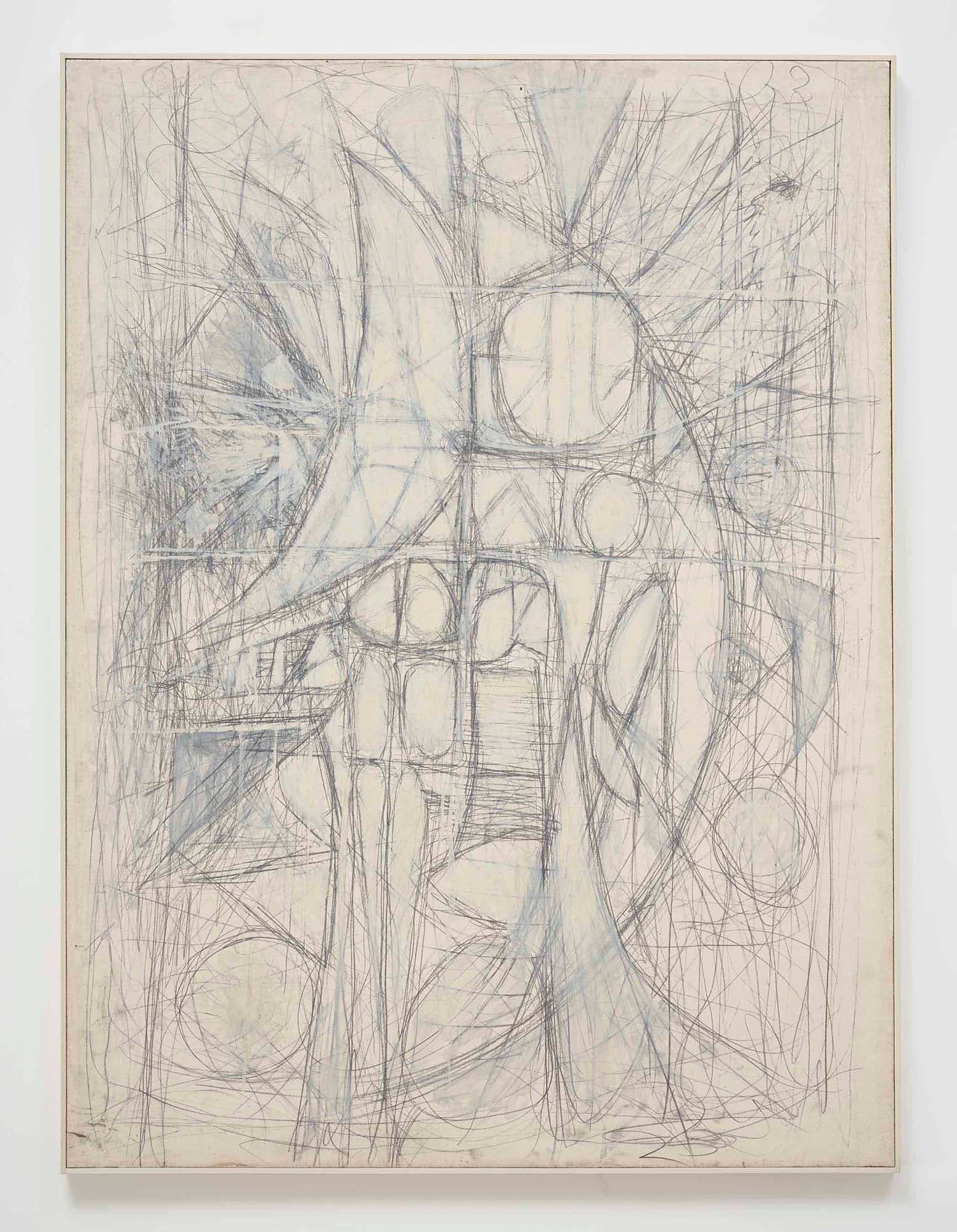 White Etude, 1952, Oil and graphite on linen, 49 1/2 x 36 3/4 in. (125.7 x 93.3 cm)
– The Richard Pousette-Dart Foundation