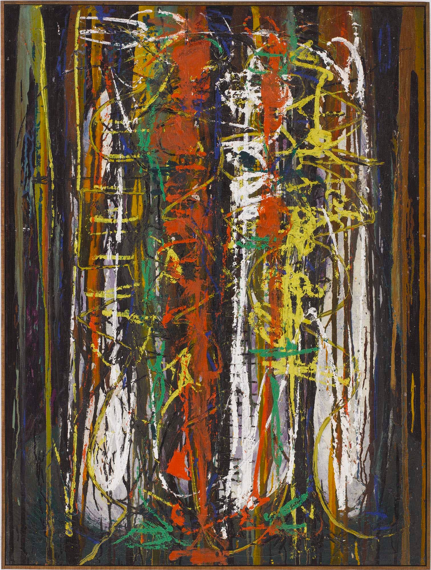 Cascade, Number 2, 1950, Oil on canvas
40 x 30 in. (101.6 x 76.2 cm)
– The Richard Pousette-Dart Foundation