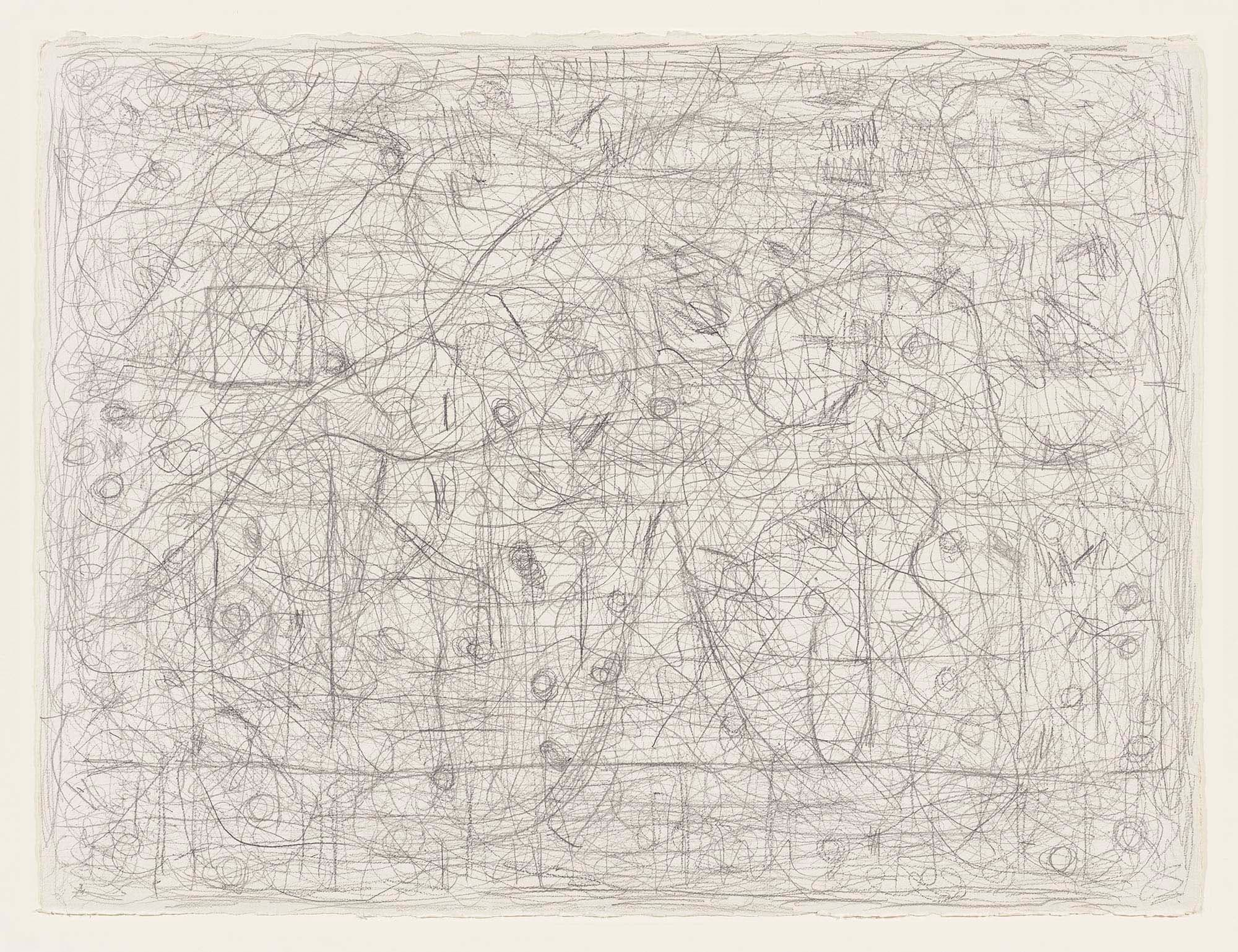 Past Ceylon, 1976, Graphite on paper, 22 1/2 x 30 in. (57.2 x 76.2 cm)
– The Richard Pousette-Dart Foundation