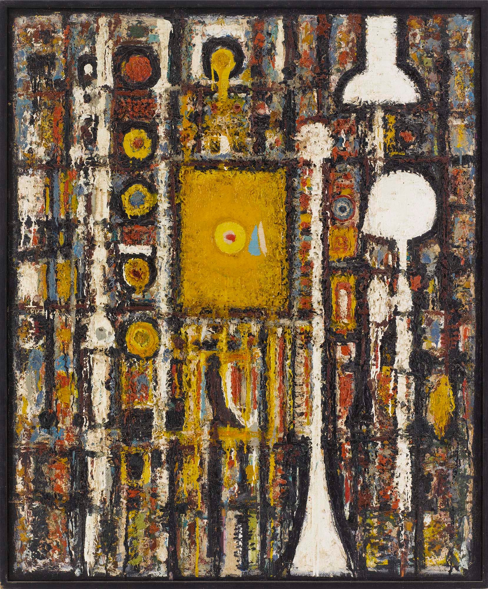 Window Number 4, 1948–50, Oil on linen, 53 x 44 in. (134.6 x 111.8 cm)
– The Richard Pousette-Dart Foundation