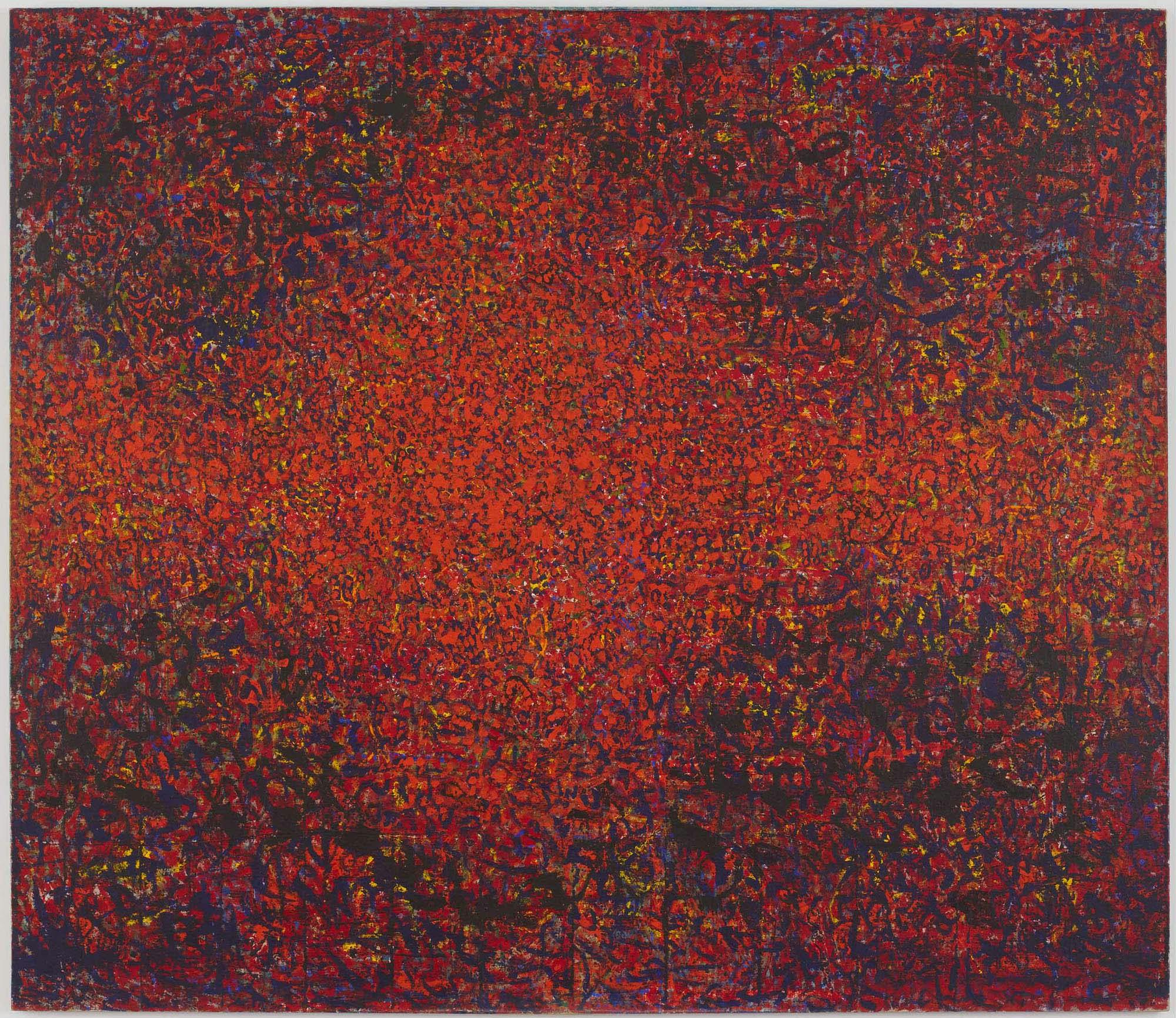Presence Genesis
1975
Acrylic on linen
96 x 111 in. (243.8 x 281.9 cm)
 – The Richard Pousette-Dart Foundation
