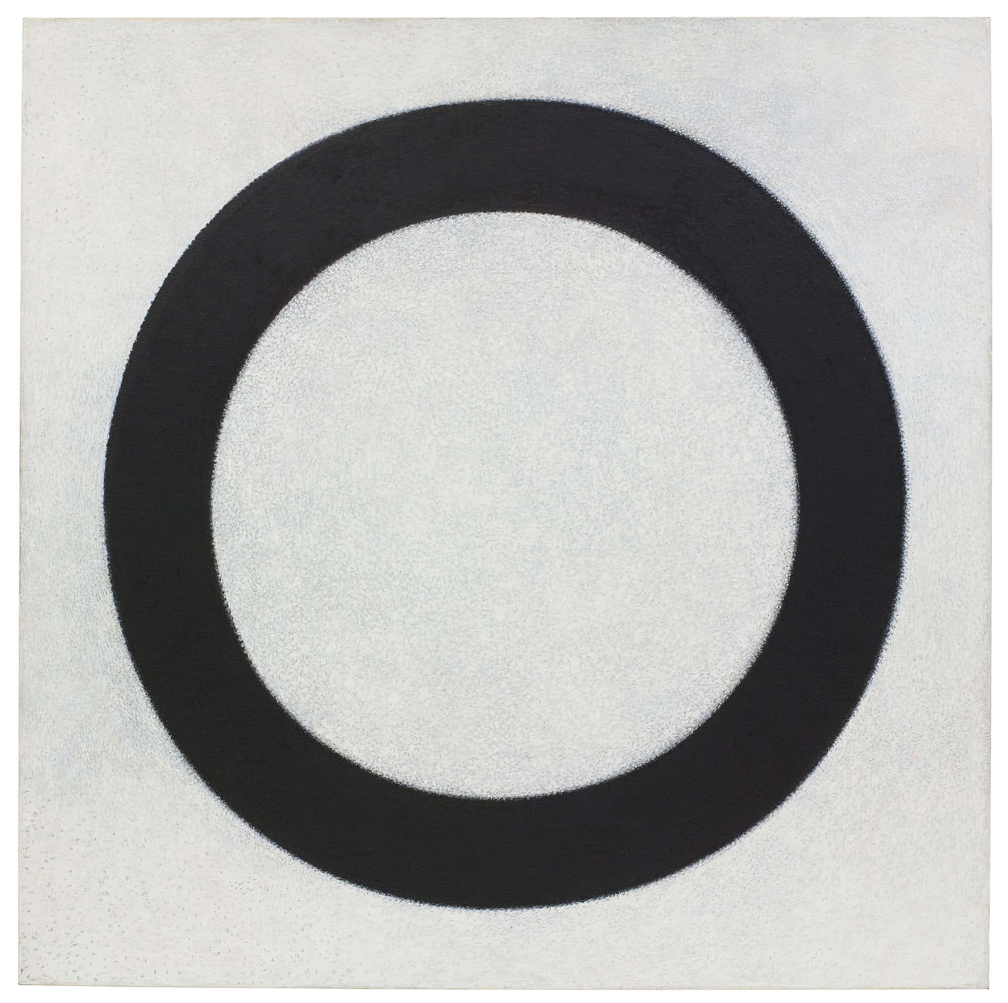 Black Circle, Time, 1979–80, Oil on linen, 90 x 90 in. (228.6 x 228.6 cm)
– The Richard Pousette-Dart Foundation