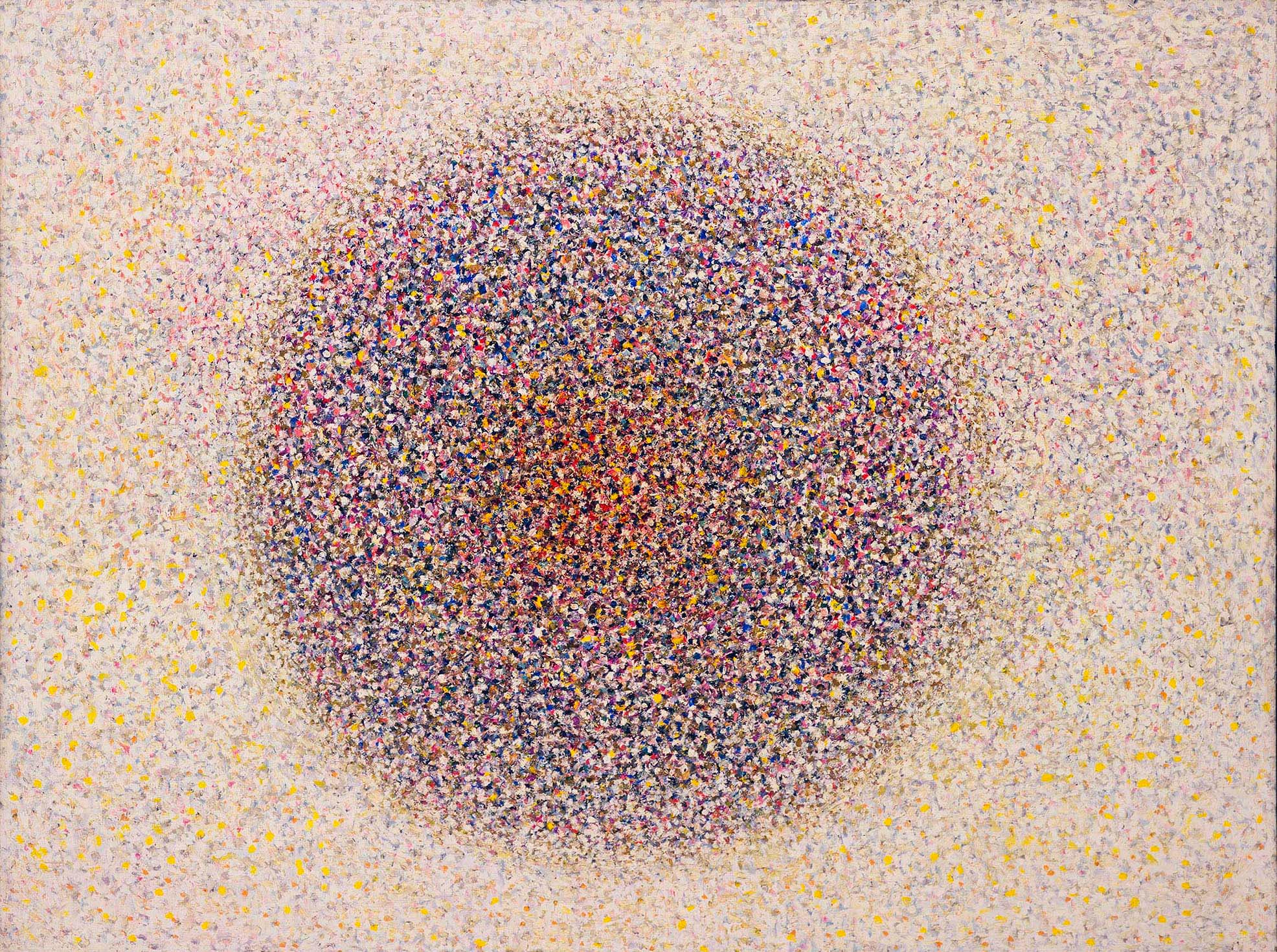 Radiance
1962–63
Oil and metallic paint on canvas
72 3/16 x 96 5/16 in. (183.3 x 244.4 cm)
The Museum of Modern Art, New York, Gift of Susan Morse Hilles
– The Richard Pousette-Dart Foundation