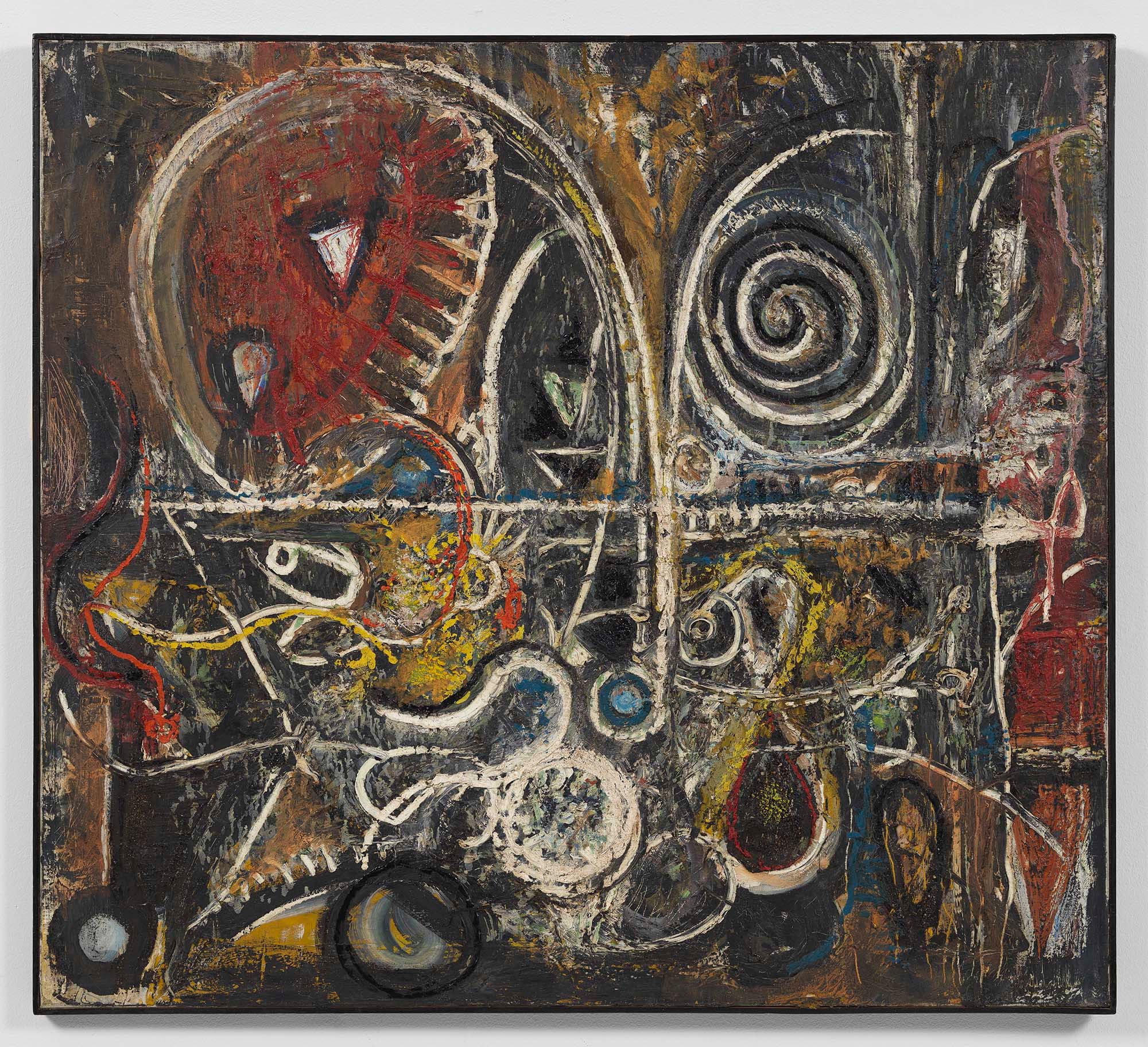 Animal Forms, 1939–43, Oil on linen, 38 1/2 x 42 in. (97.8 x 106.7 cm)
– The Richard Pousette-Dart Foundation
