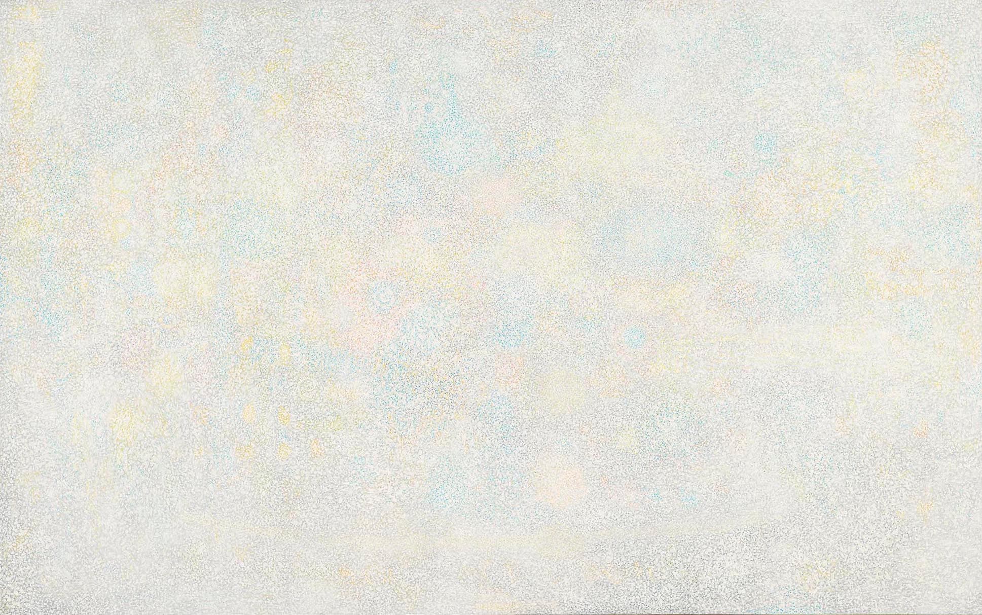 Presence, Ramapo Mist
1969
Oil on linen
89 13/16 x 144 in. (228.1 x 365.8 cm)
Whitney Museum of American Art, New York, Gift of an anonymous donor
– The Richard Pousette-Dart Foundation