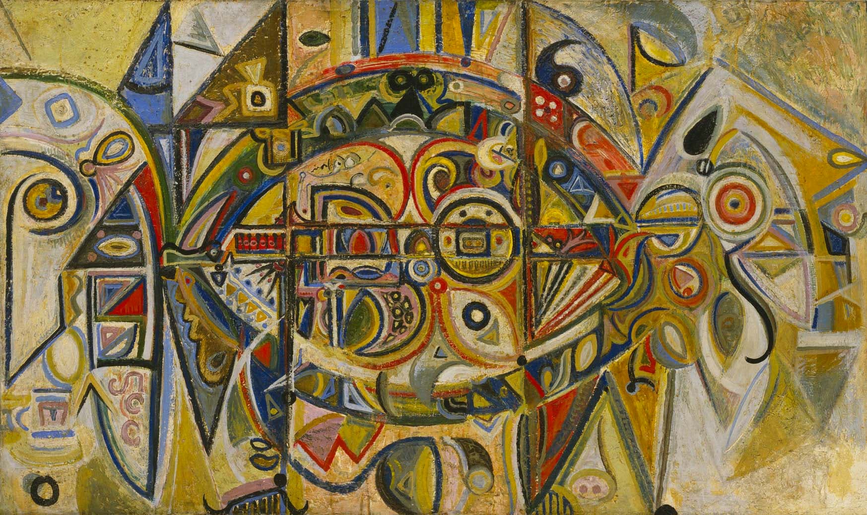 Desert, 1940, Oil on canvas, 43 x 72 in. (109.2 x 182.9 cm), The Museum of Modern Art, New York, Given anonymously (1099.1969)
– The Richard Pousette-Dart Foundation